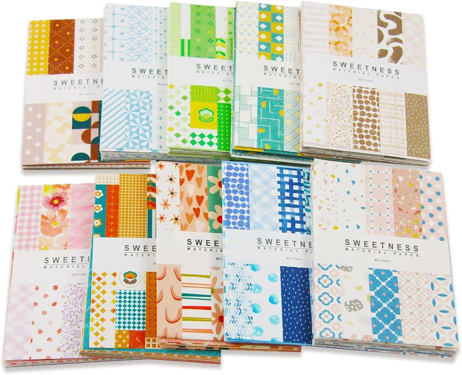 500 Sheets Vintage Scrapbook Paper Set, Aesthetic Stationery Scrapbooking Paper Supplies, Decorative Paper Scrapbook Supplies for DIY Art Crafts Scrapbooking Journal Photo Album image number 6