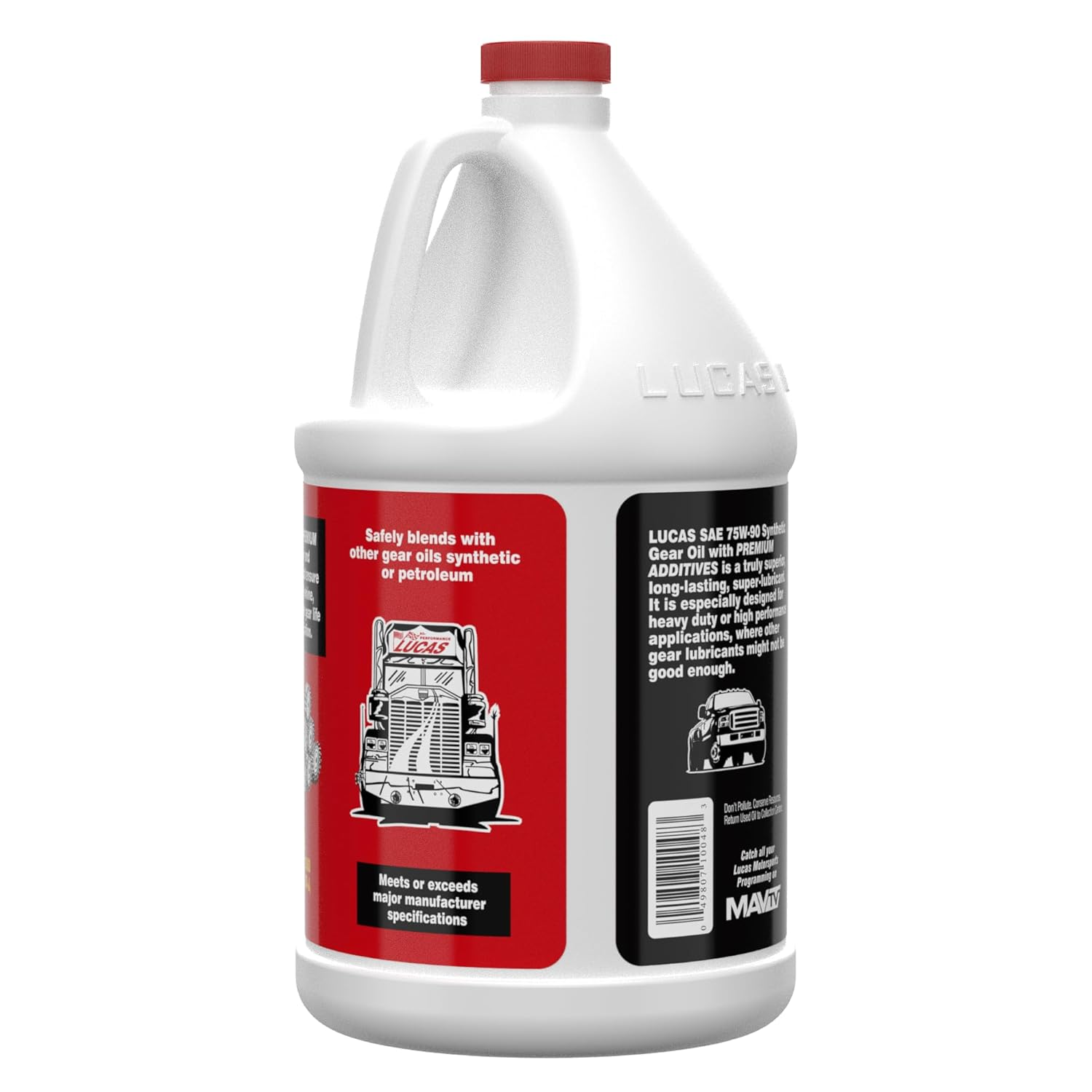Lucas Oil Synthetic SAE 75W-90 Trans & Diff Lube - 1 Gallon (3.78L) image number 1