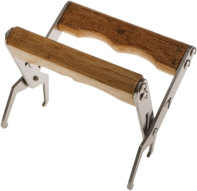 Wooden Handle Bee Hive Frame Holder Lifter Capture Grip Tool Beekeeping image number 1
