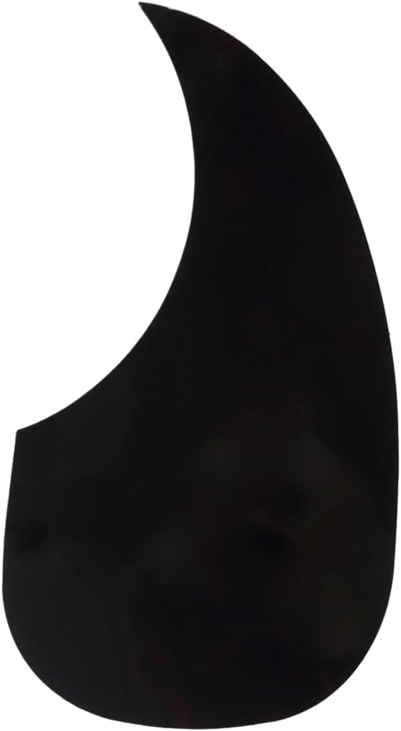 Musiclily Oversize Teardrop Acoustic Guitar Self-Adhesive Pickguard for Martin D28 Style Guitar, Black