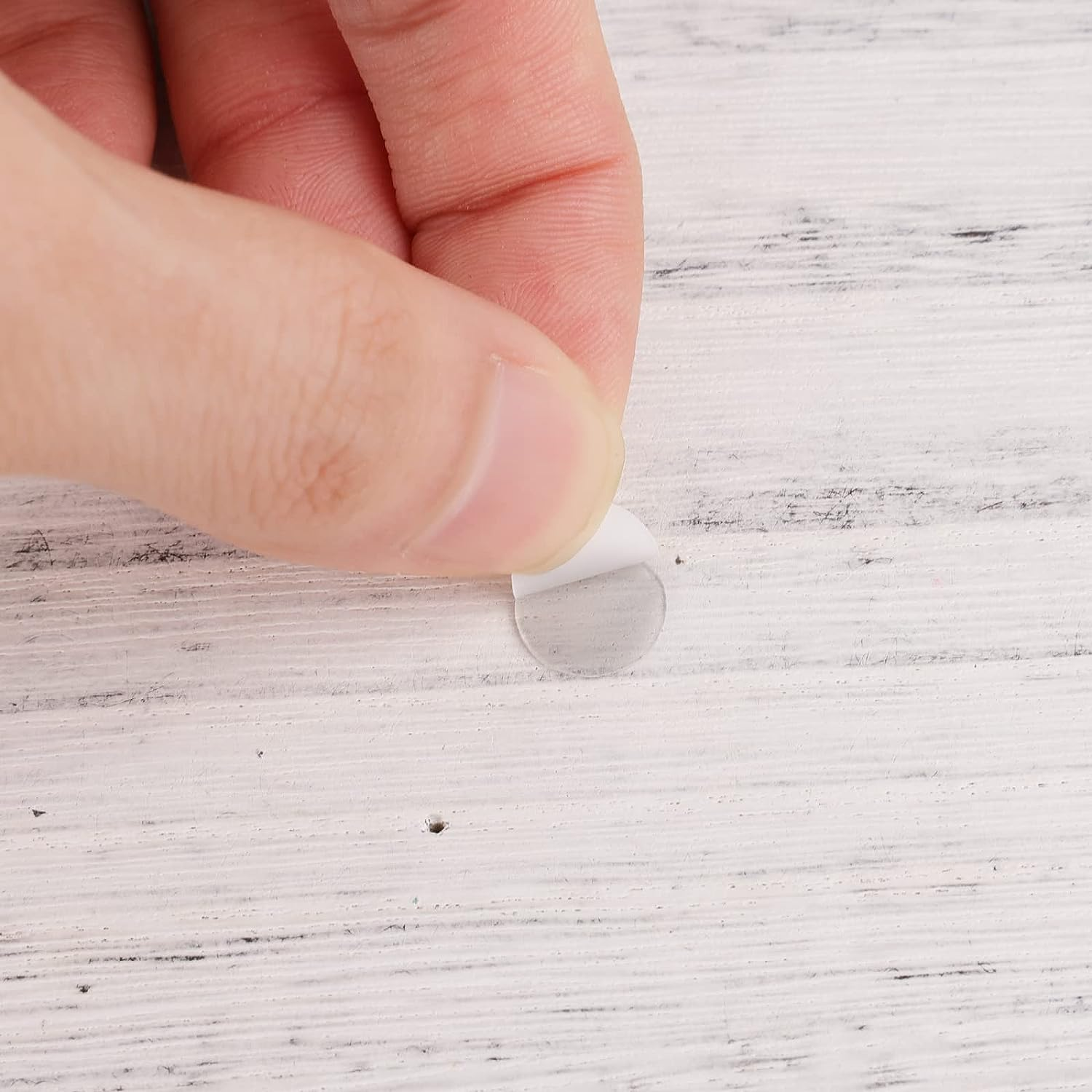 KINBOM 300Pcs/10 Sheets Double Sided Adhesive Dots, Strong-Adhesion Clear Poster Putty Sticky Dots Adhesive Transparent Glue Point for Plastic Glass Wall Metal Wood Ceramic (0.4Inch Diameter) image number 3