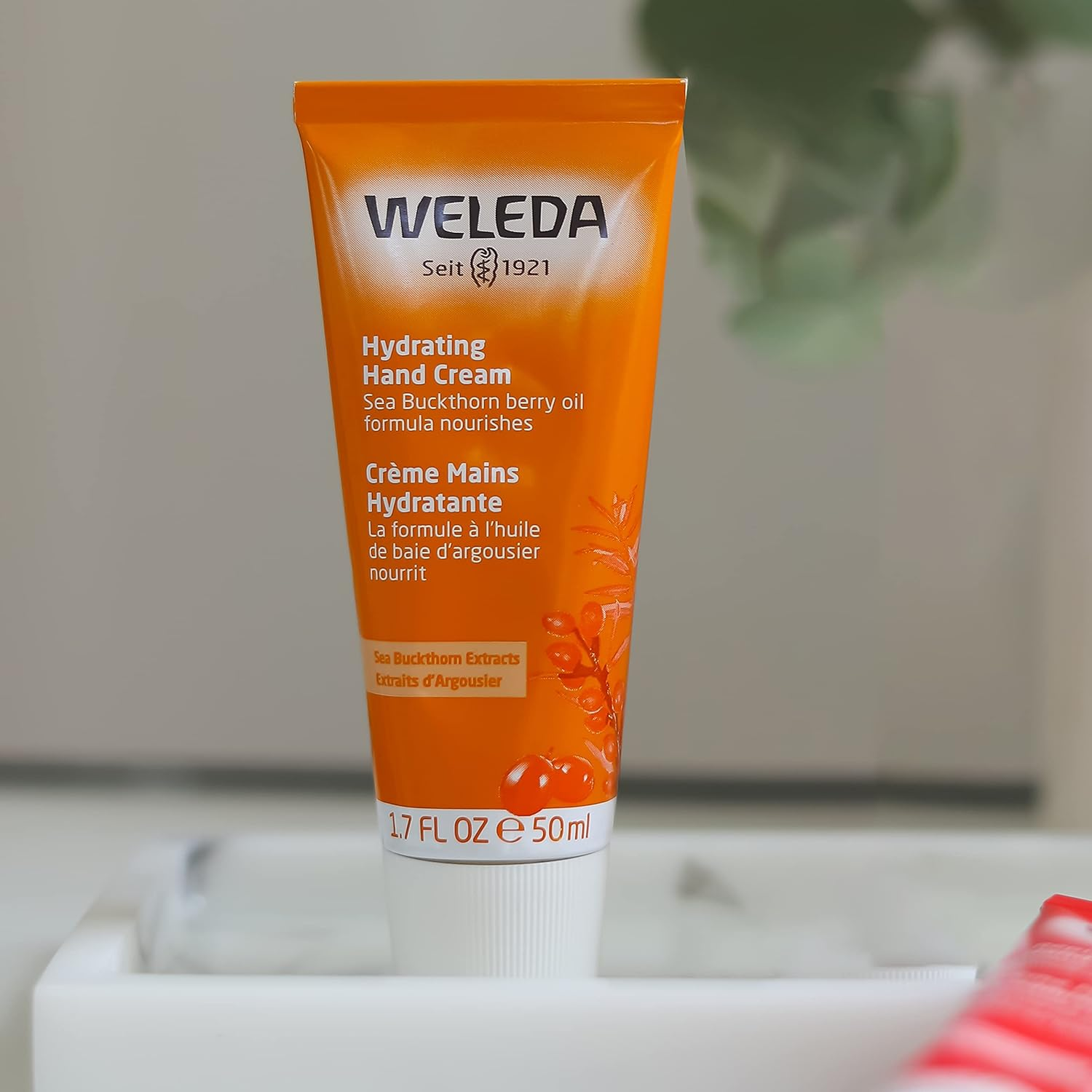 WELEDA Sea Buckthorn Hand Cream 50Ml | Light Moisturiser | Quickly-Absorbing | Soft Hands image number 2