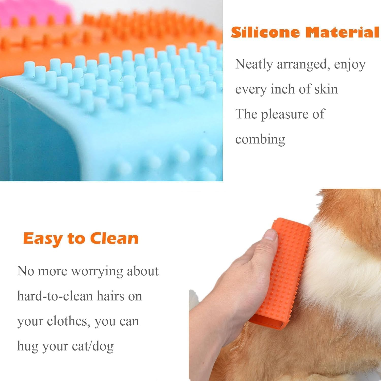 Hollow Rubber Pet Dog Cat Hair Remover, 2Pcs Carpet Block Roller Sofa Hollow Rubber Cleaner Brush,Dog Hair Sofa Hollow Rubber Cleaner Brush,Hollow Rubber Pet Hair Block Roller Cleaner Brush for Carpet image number 2