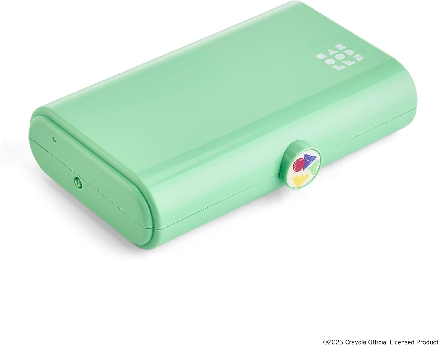 Caboodles Take It Tote, Crayola Limited Edition Retired Colors, Magic Mint, Makeup Travel Case with Large Built-In Mirror, Autoopen Tray, Snap-Tight Lid, Ideal for Quick Touch Ups on the Go image number 3