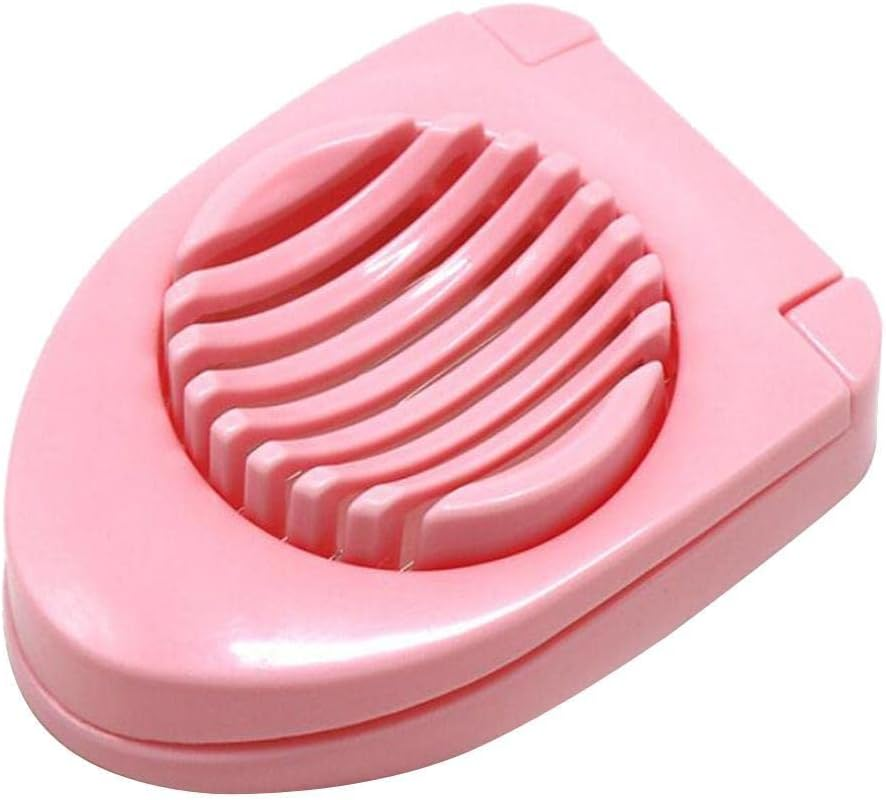 Ezonedeal Egg Slicer with Stainless Steel Wires Perfect Boilled Egg Also Used for Strawberries, Boiled Potatoes or Mozzarella Balls (Blue)