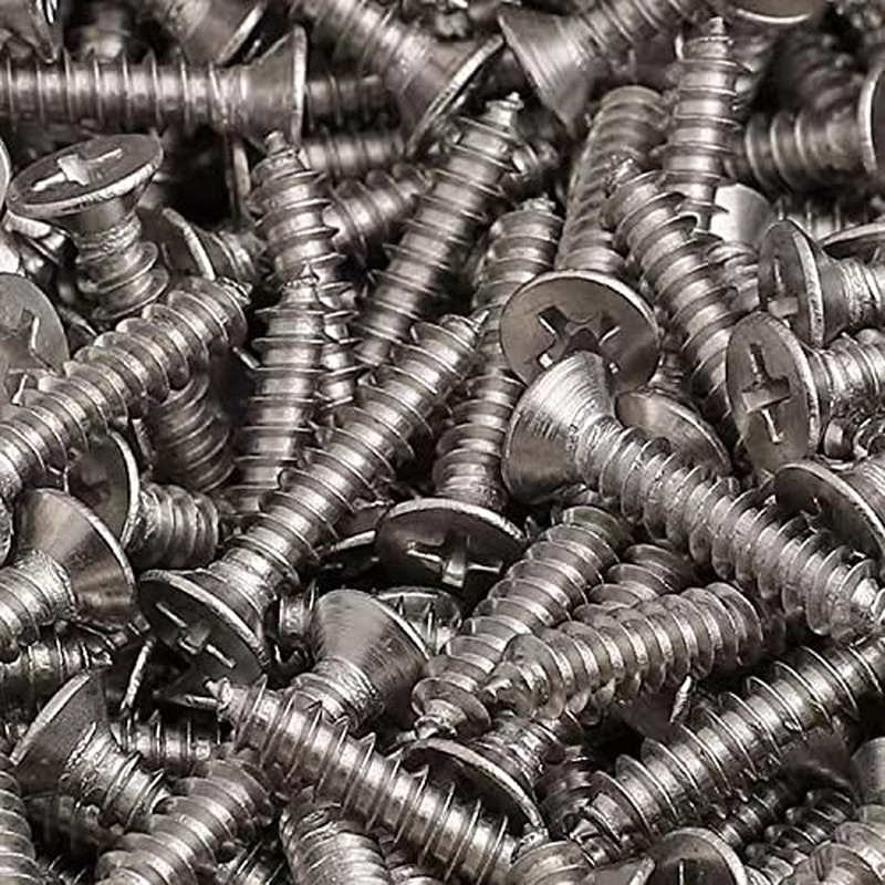 500X NUZAMAS 6G*9.5 304 Stainless Steel Self-Tapping Screws Cross Flat Countersunk Head Screw Miniature Screw Wood Screw Self-Tapping Screws and Wood Screw(St3.5 * 9.5) image number 3