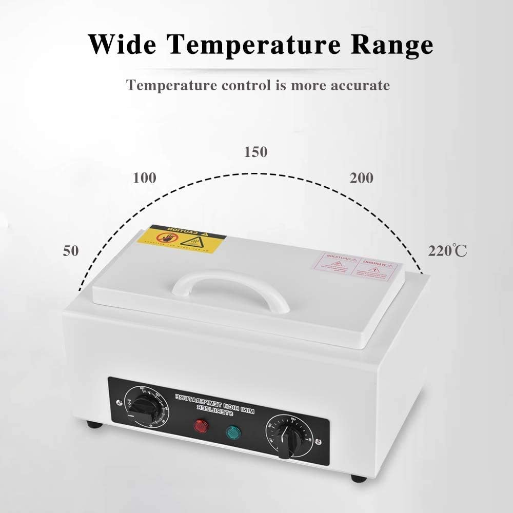 300W Heat Sterilizer NV-210 W/Timer Disinfection Box Manicure Pedicure SPA Salon Equipment for Sundry Beauty Hair Nail Metal Tools image number 5