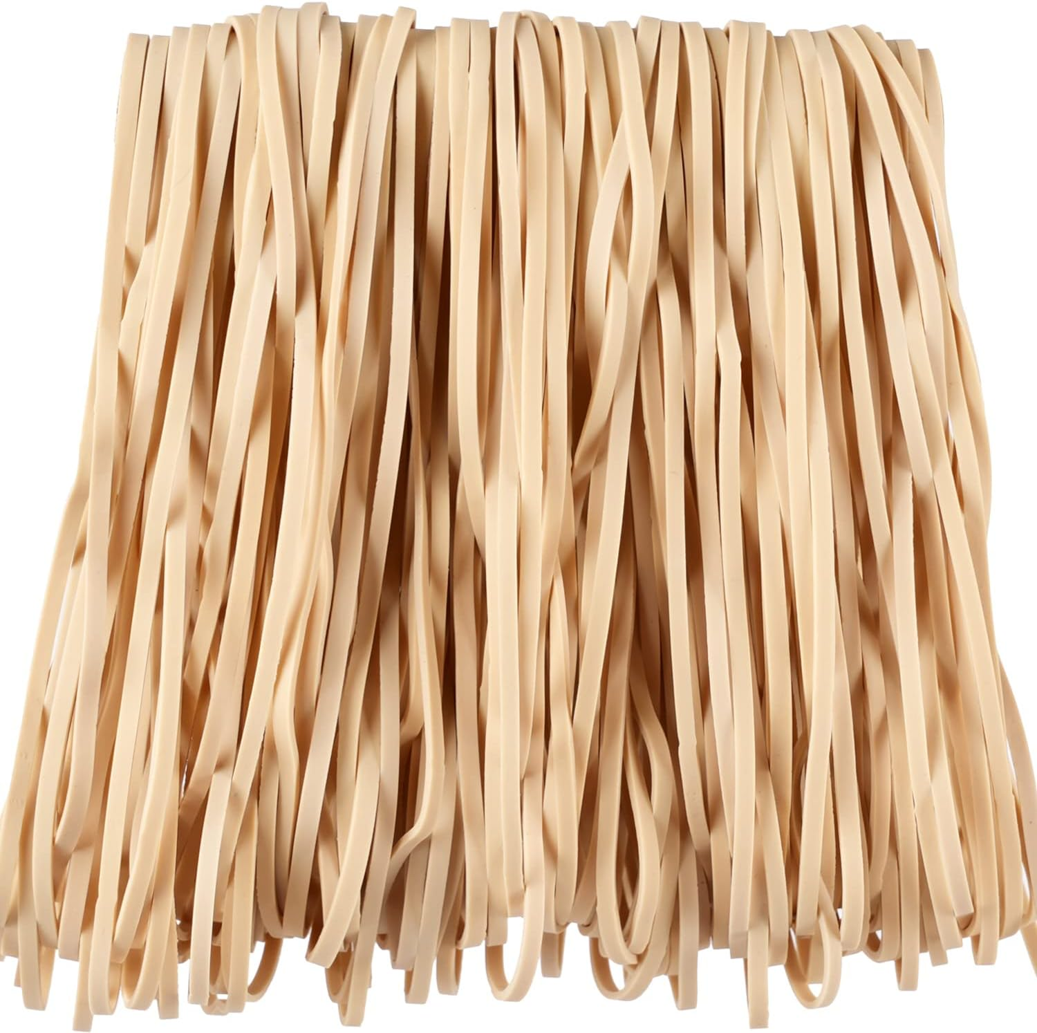 Rubber Bands Beige Large Strong 80Pack Size #117B,For Office Supplies Trash Cans File Folders Litter Box(7" X 1/8") image number 4