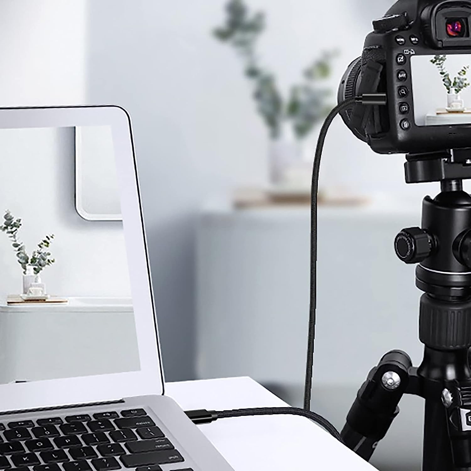 Mini USB to Type C Cable, Tunghey USB C to Mini USB Cable Charging Cord for Hero 3+, PS3 Controller, MP3 Player, Dash Cam, Digital Camera, GPS Receiver, Pdas and More Mini B Devices (1.5M) image number 2