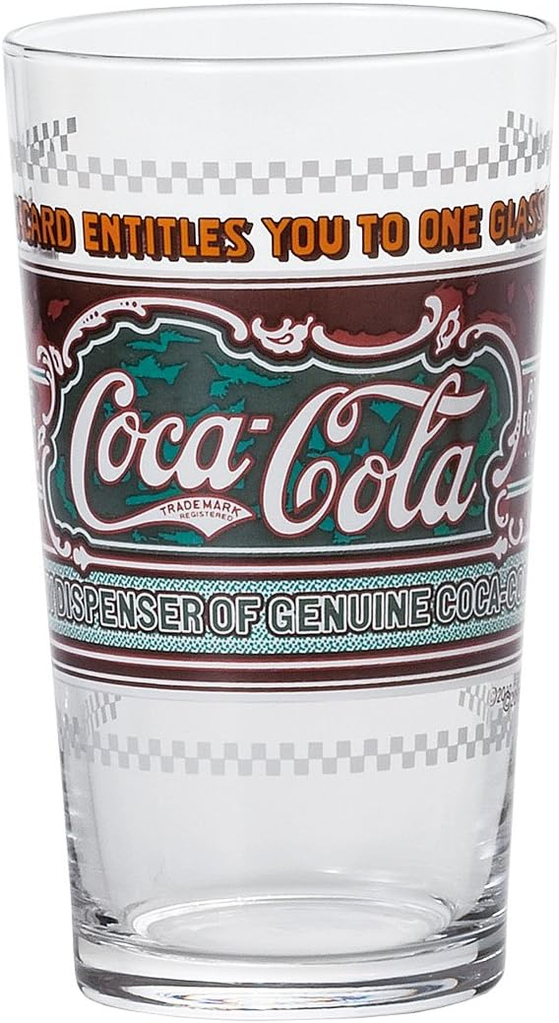 ADERIA 6434 Tumbler Glass, Coca-Cola Legacy B, 10.0 Fl Oz (305 Ml), Made in Japan, Comes in a Cosmetic Box, Cup, Stylish, Gift, Women'S, Mother'S Day, Dishes, Father'S Day, Couples, Housewarming,
