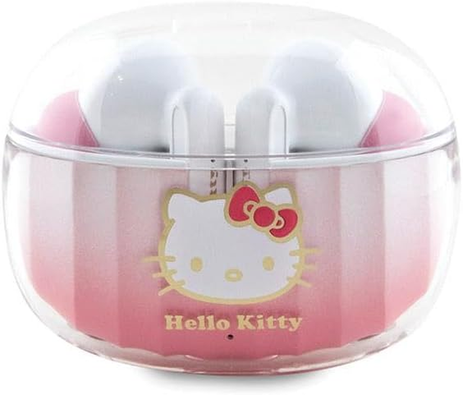 CG MOBILE Hello Kitty HKTWSHDGKEP TWS Bluetooth Headphones + Docking Station Pink Gradient Electroplating Logo image number 1