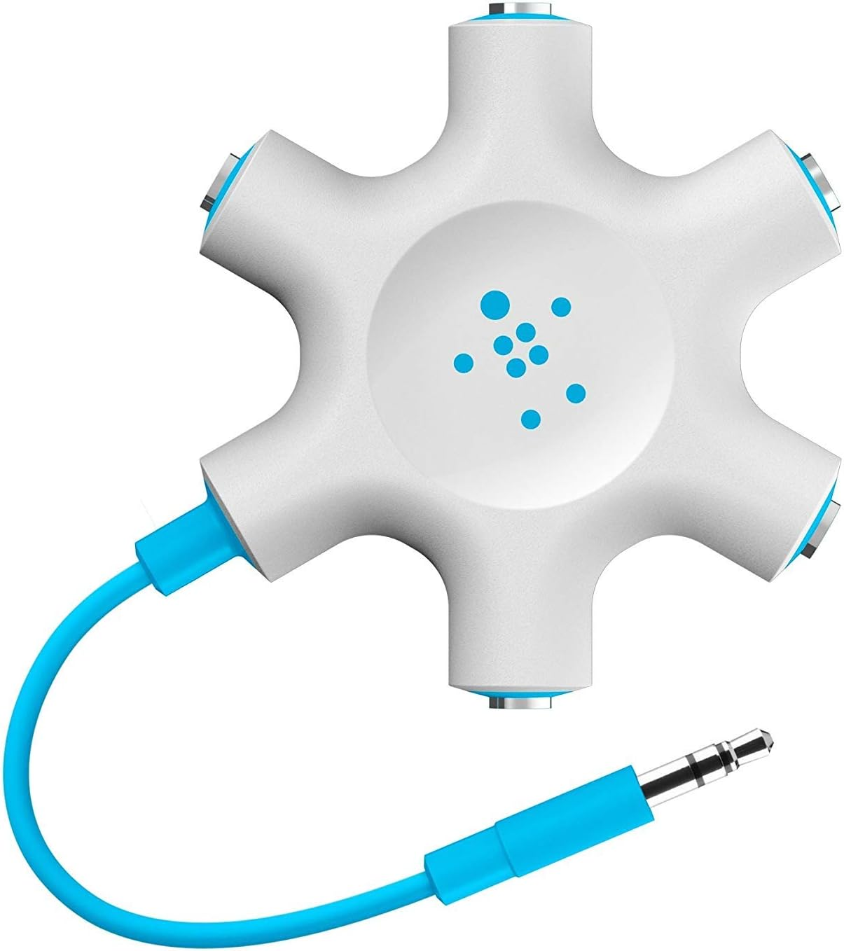 Belkin Rockstar 5-Jack Multi Headphone Audio Splitter (Blue) (F8Z274Btblu)
