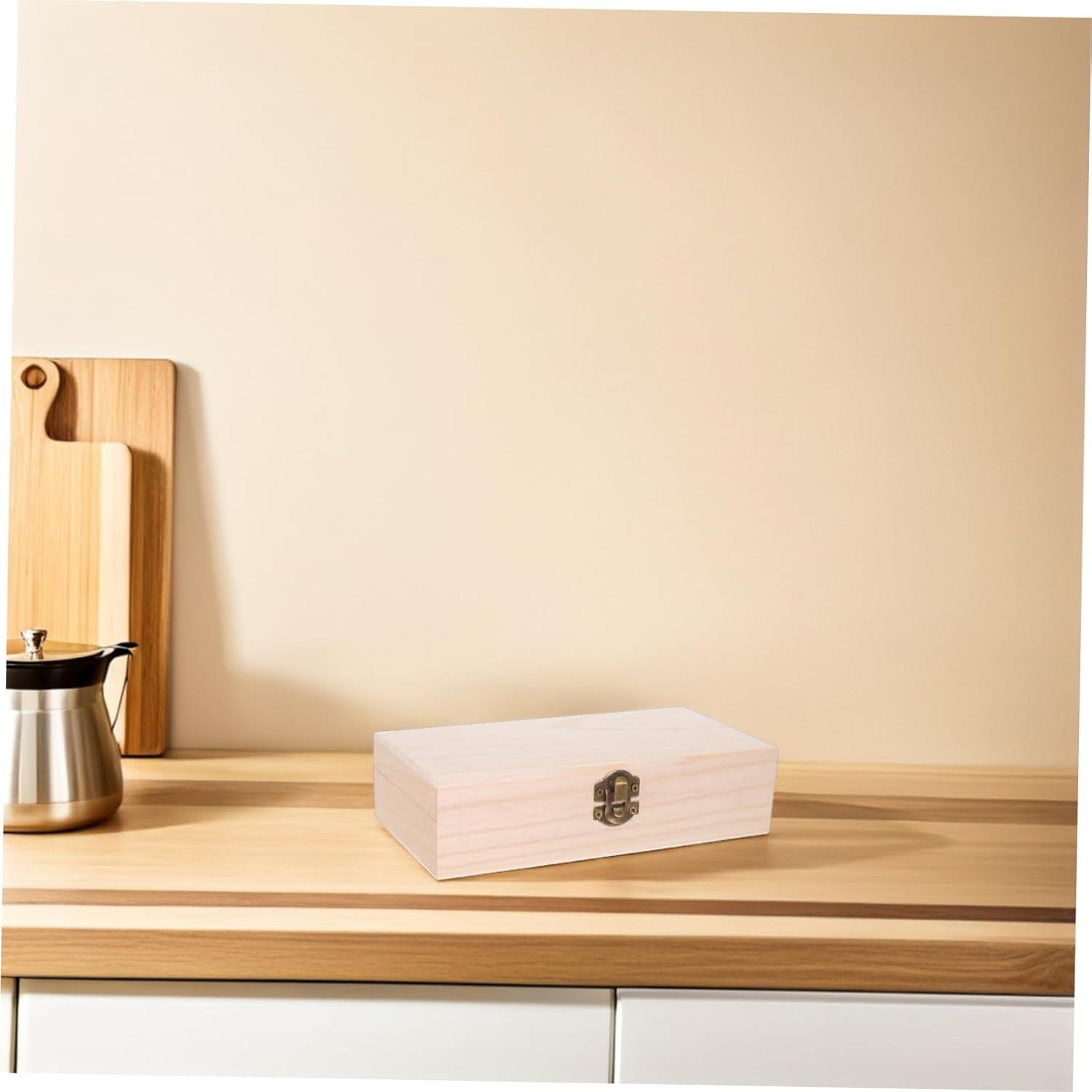 2Pcs Versatile Crafting Treasure Chest with Hinged Lid Clasp for Jewelry Keepsakes and DIY Decoration image number 1