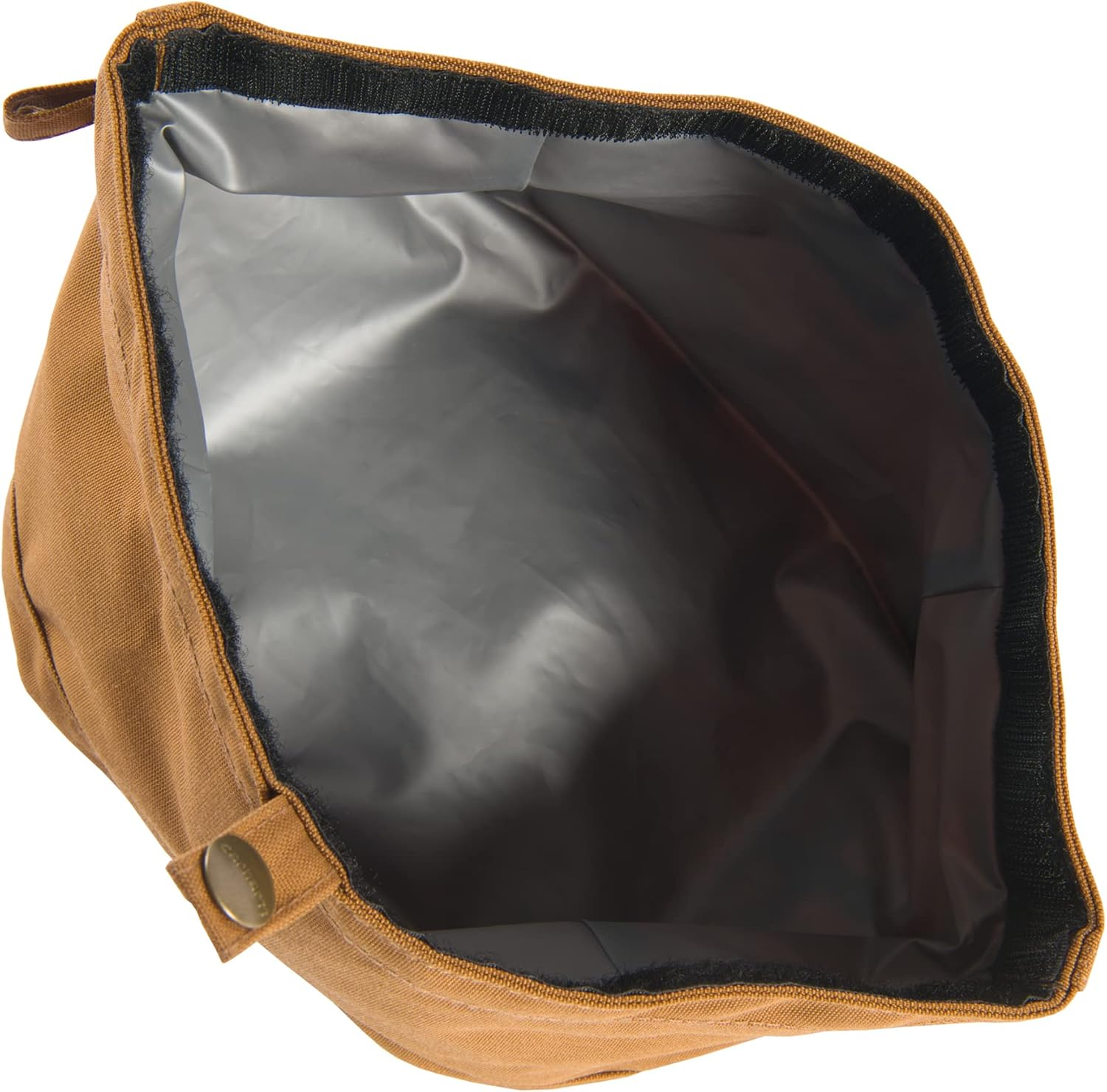 Carhartt Nylon Duck Travel Dog Bowl, Packable Dog Bowl for Food and Water, Carhartt Brown, 10 Cup Capacity