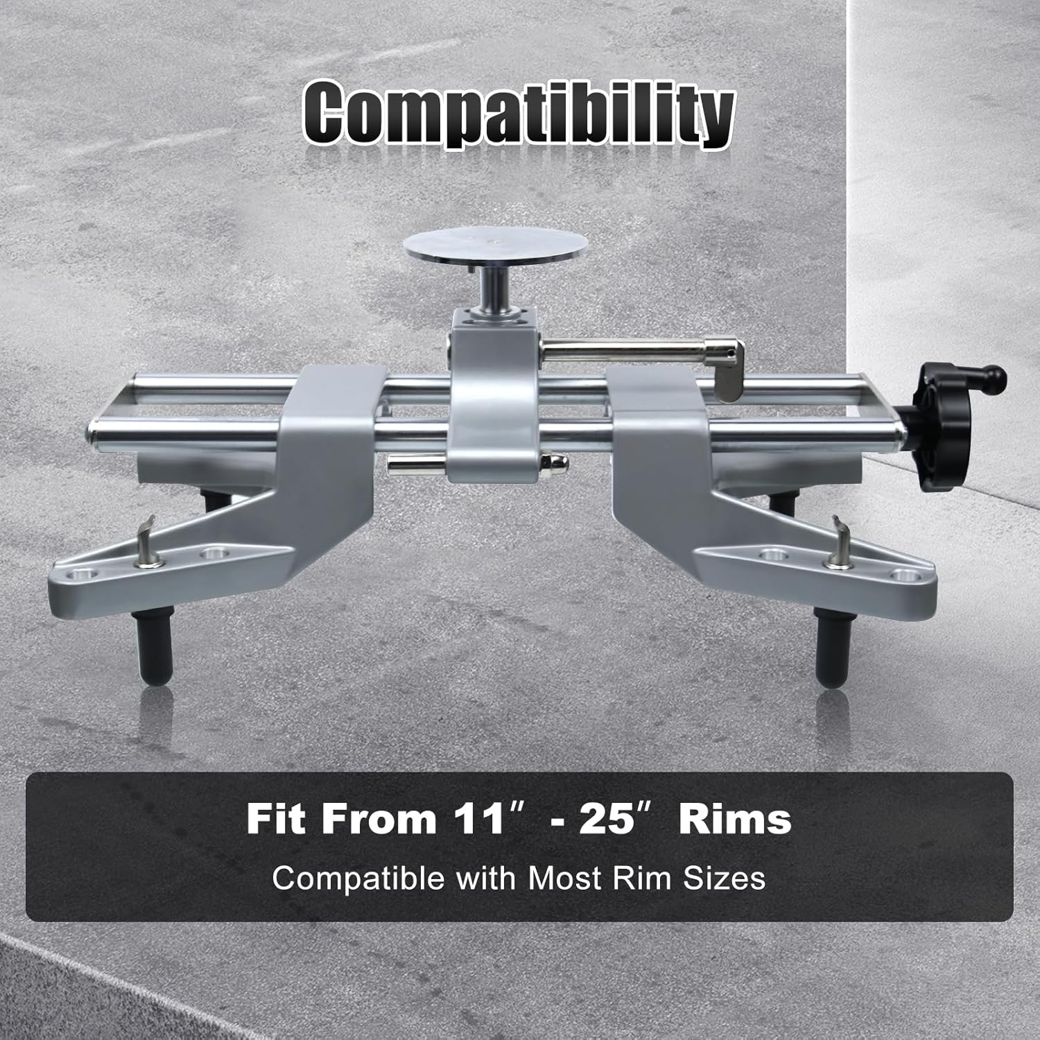 RULLINE Wheel Clamp & Magnetic Adapter 3PCS Wheel Alignment Tool for Precise Camber Caster Gauges Fits for 11-25" Rims Camber Alignment Tool Universal Tire Repair Tool image number 5