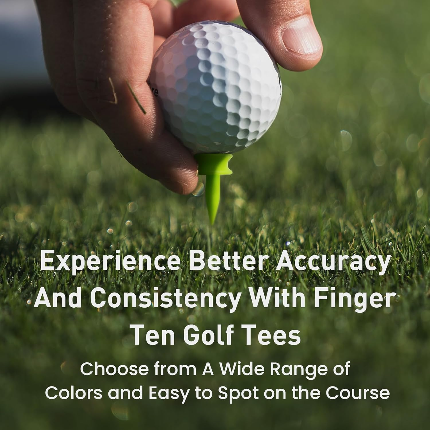 Amy Sport Golf Tees Step down Plastic Unbreakable 50 Pack Reusable Bulk Professional Height Control Castle Tee for Practice