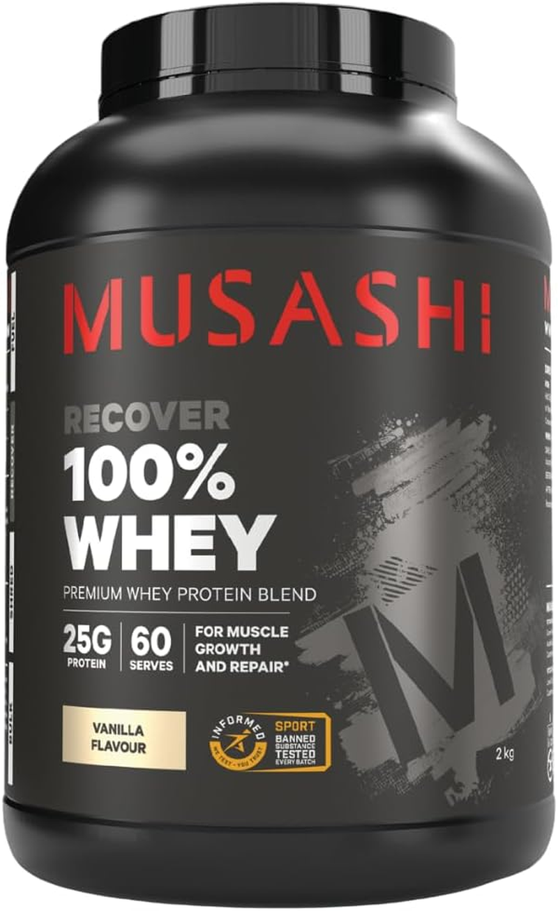Musashi 100% Whey Protein Powder Vanilla Flavour - 2Kg image number 2
