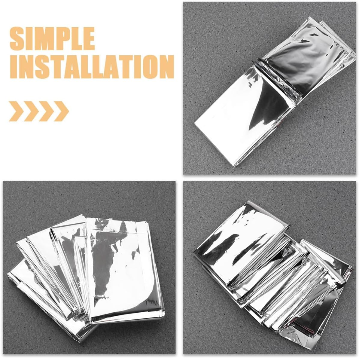 6Pcs Garden Reflectors Plant Reflective Film Durable Greenhouse Film Winter Protection Emergency Tool