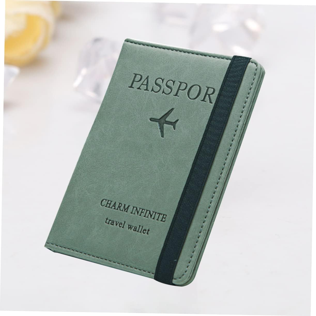 TINEASUR Leather Passport Case RFID Wallet for Women Multifunctional Id Bag Pockets for Passport Perfect for Business Travel Present image number 5