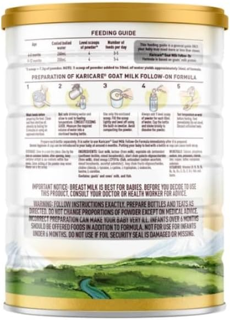 Karicare Goat Milk 2 Baby Follow-On Formula from 6-12 Months 900G image number 4