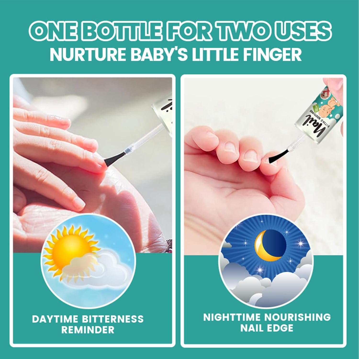 Nail Biting for Children,10Ml Kid'S anti Bite Nail Polish with Bitter Taste,Effectively Stop Biting Nails and Thumb Sucking,Mild and Safe Nail Care Tool for Kids, Adults image number 1
