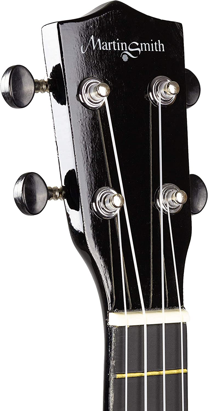 Rockjam, 4-String Ukulele, Right, Black, Soprano (UK-222-BK) image number 4
