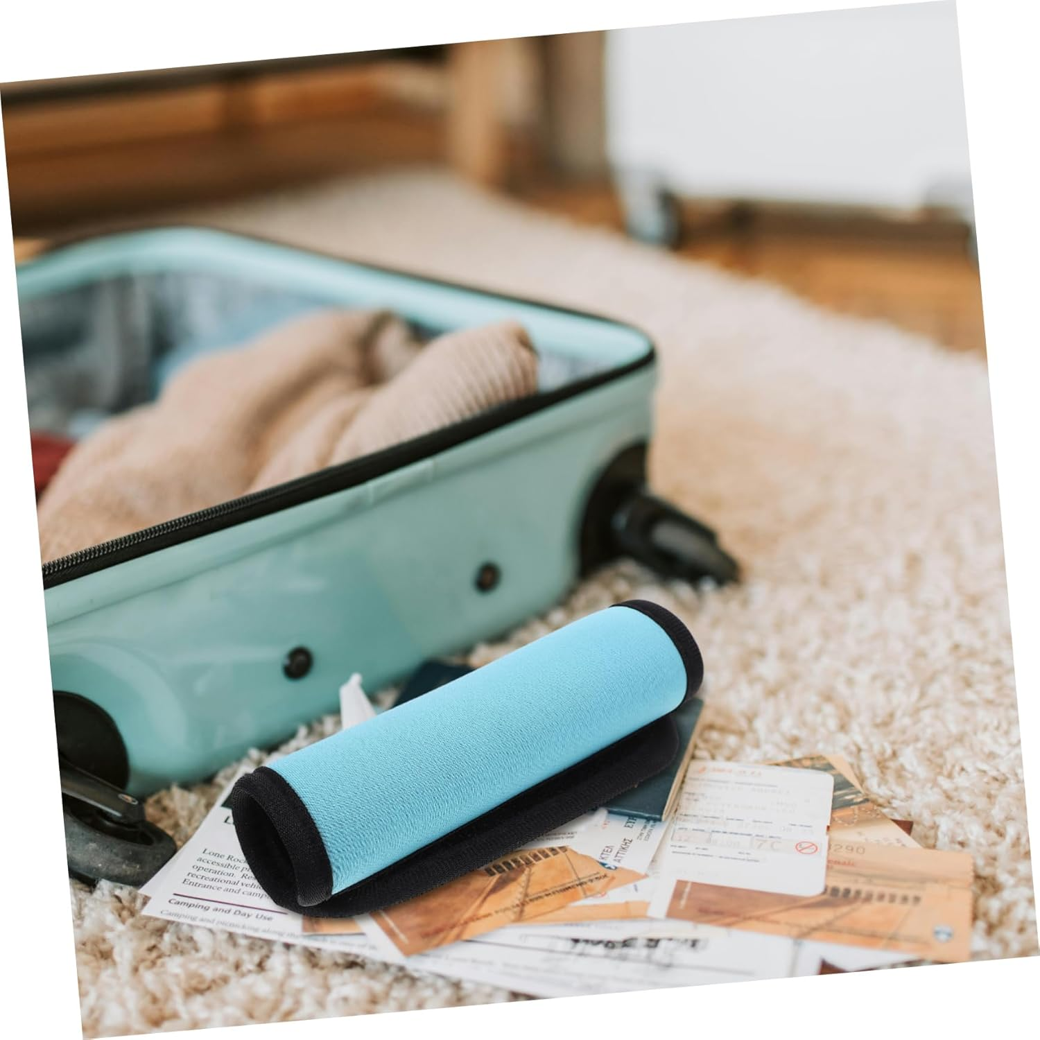 Ipetboom Luggage Identifiers Handle Cover for Suitcase Comfortable Neoprene Wrap