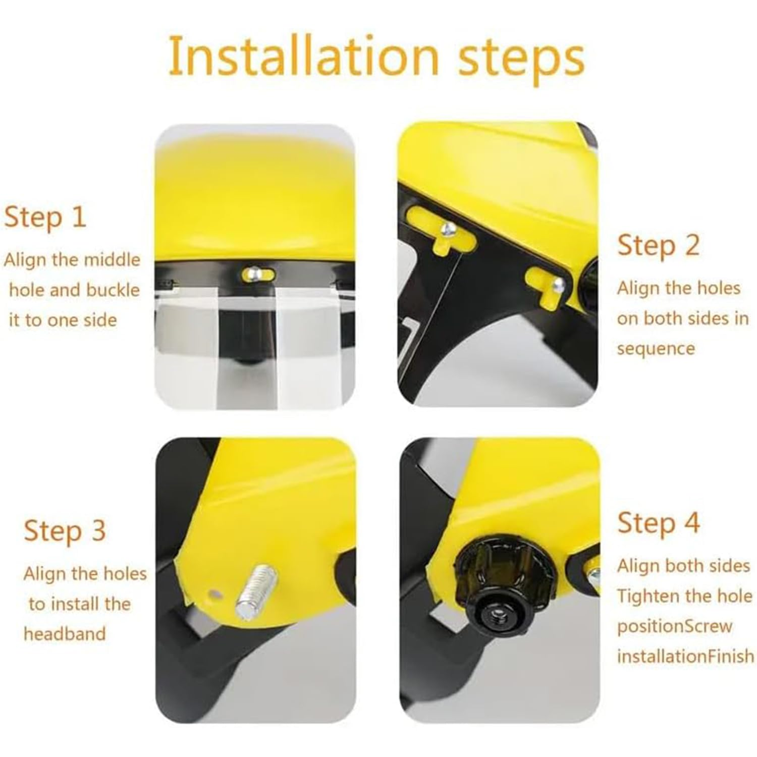 Strimming Logging Helmet, Safety Face, Strimmer Visor Face, Chainsaw Helmet Strimmer Face Guard Face Protection Shield Forestry Hat for Gardening Logging Lawn image number 3