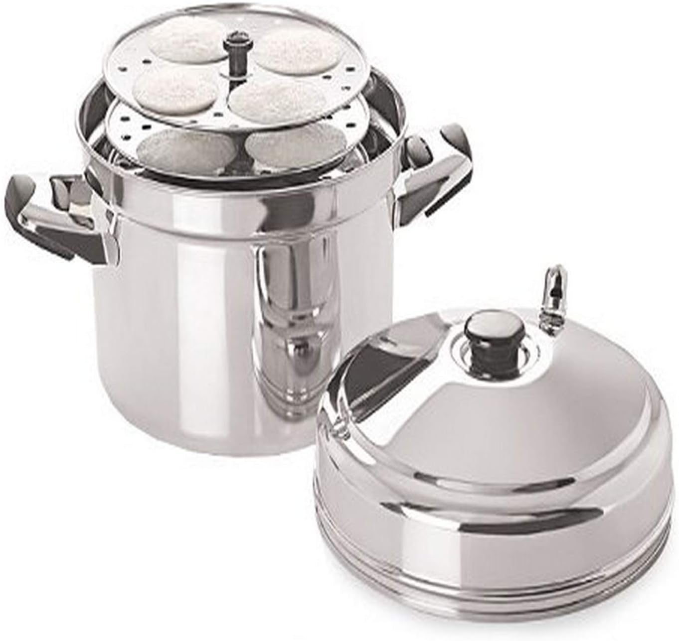 Tabakh IC-206 6-Rack Stainless Steel Idli Cooker with Strong Handles, Makes 24 Idlis image number 1
