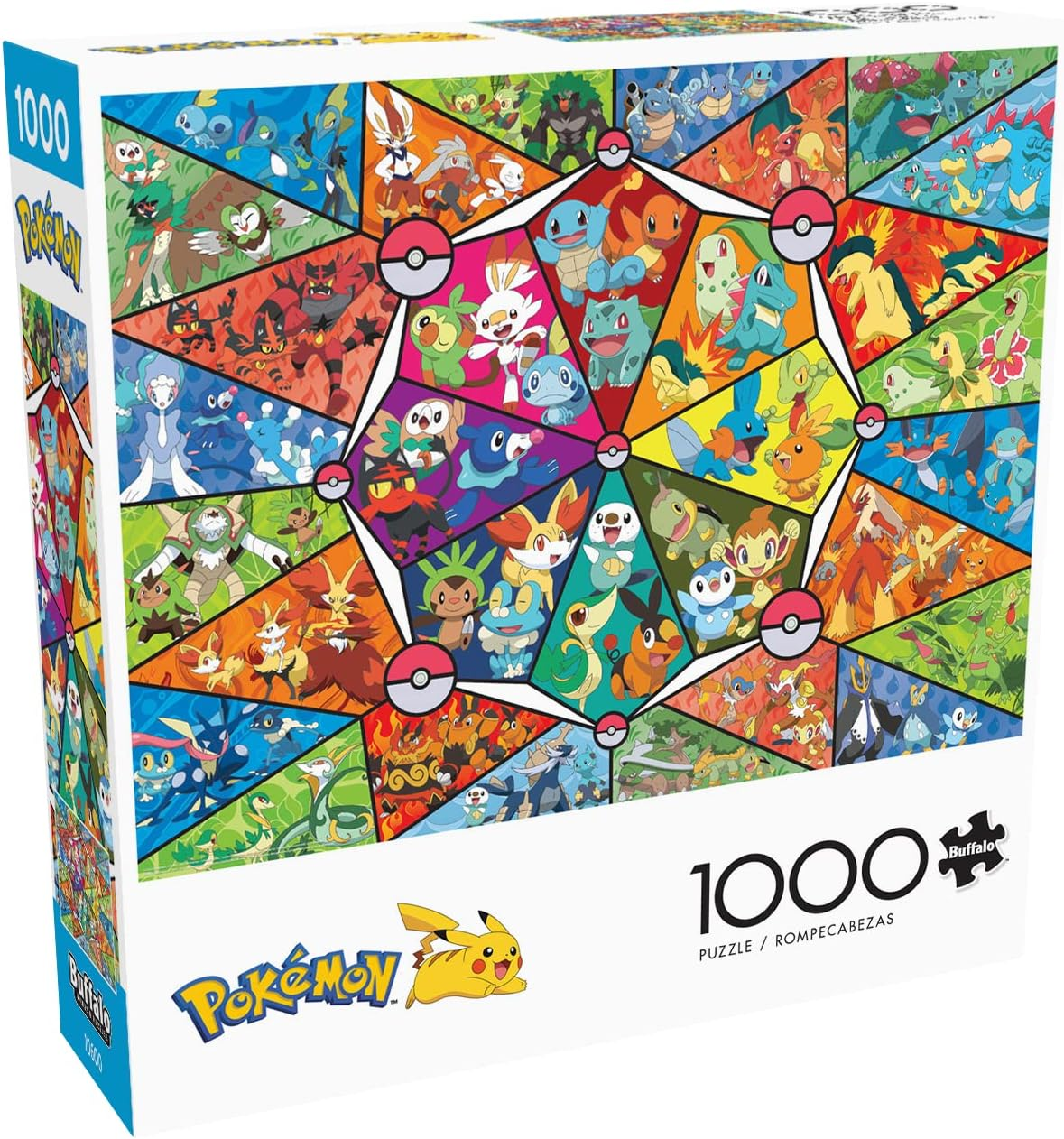 Buffalo Games - Pokemon - Stained Glass Starters - 1000 Piece Jigsaw Puzzle image number 3