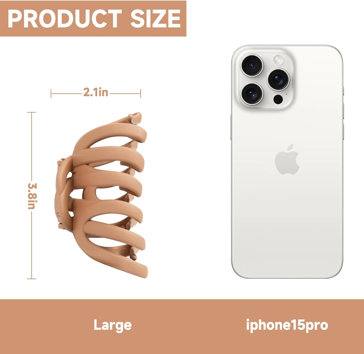 6 Pcs Octopus Hair Claw Clips for Women Girls Thick Thin Hair, Strong Hold Large Hair Accessories Clips image number 2