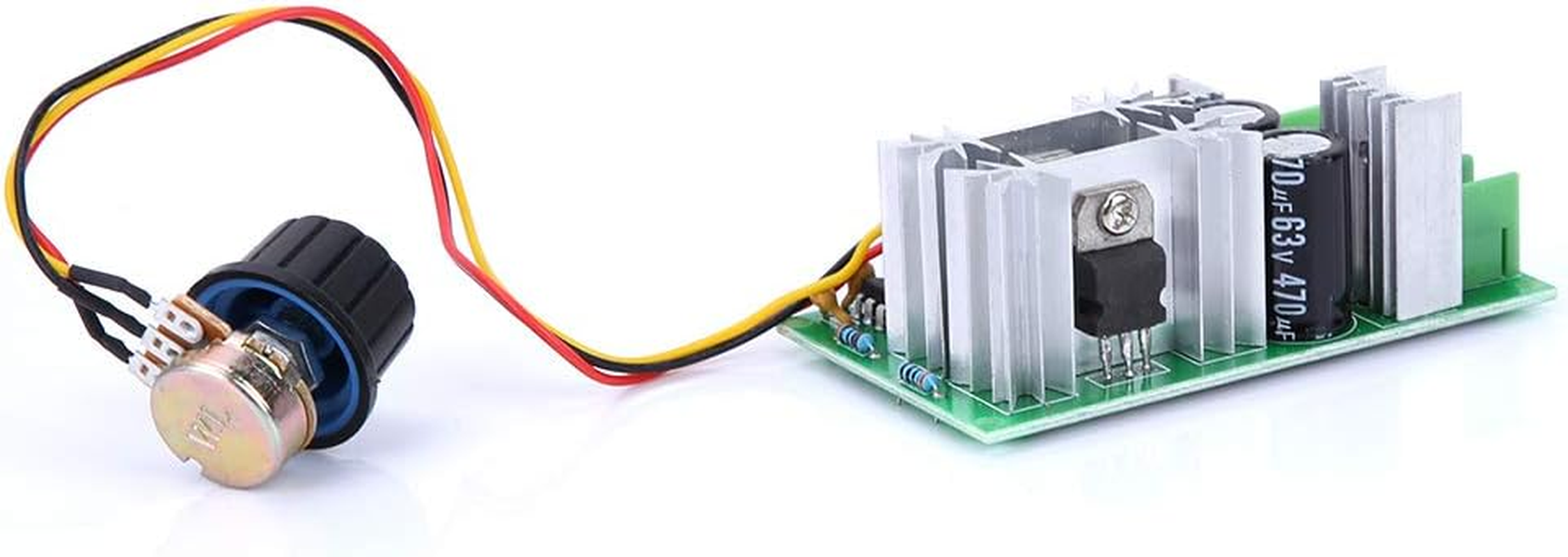 Domary DC 9-60V 20A Electric Motor Speed Controller Board PWM Speed Regulator Applicable for Various Motors image number 3