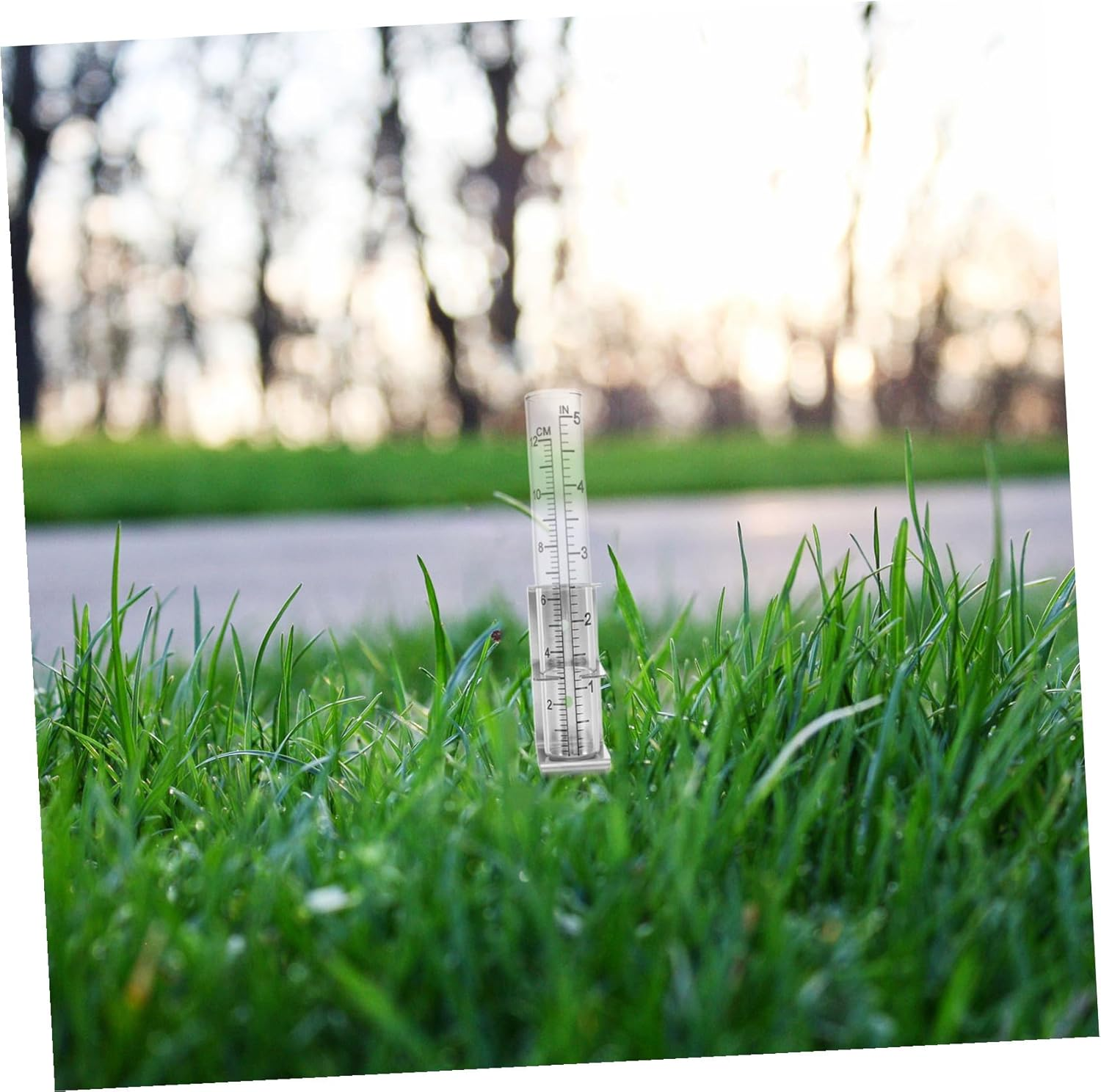 Toddmomy Precision Outdoor Rain Gauge Mounting Bracket Stainless Steel Column Design for Accurate Rainfall Measurement Garden Patio Use with Easy Installation image number 2