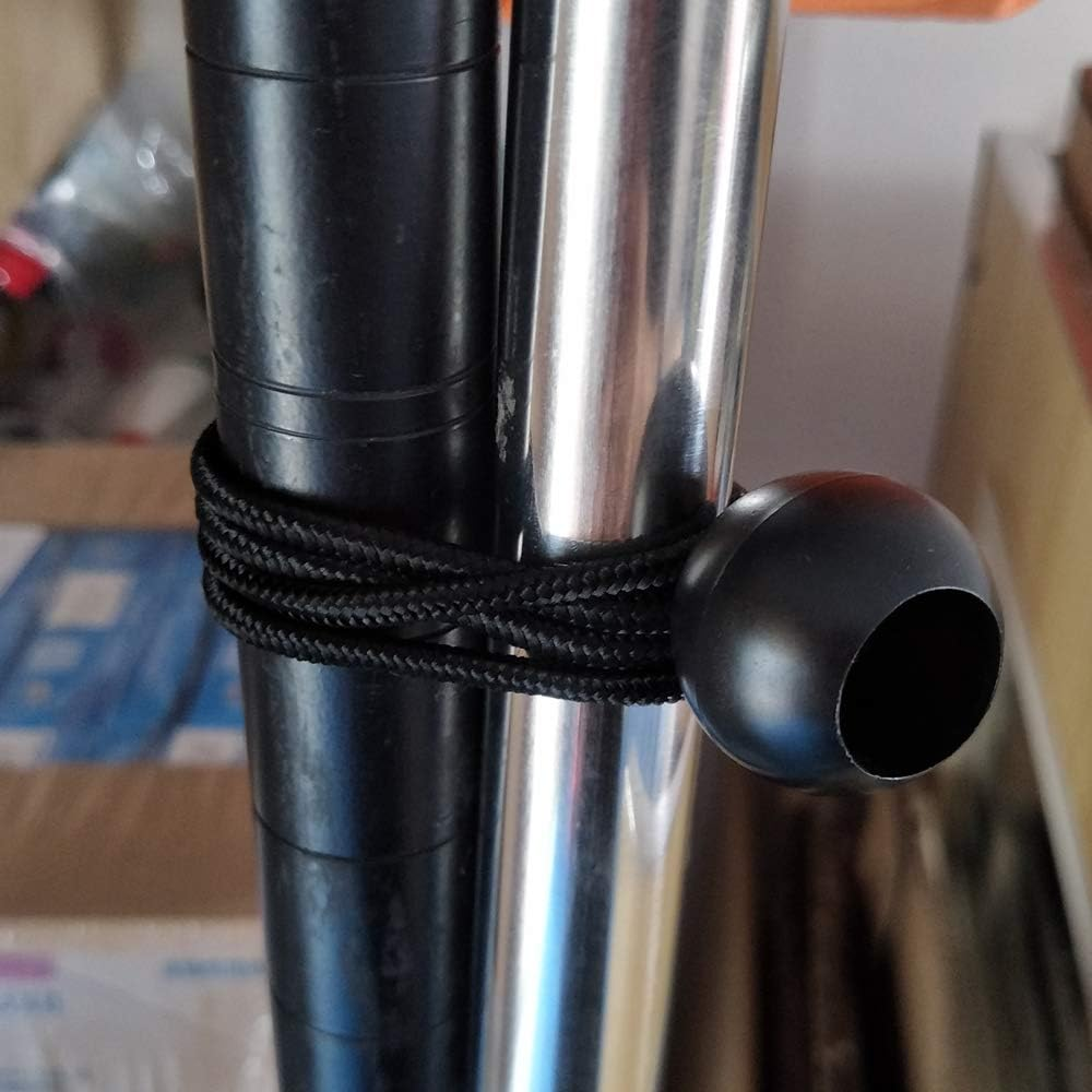 Ball Bungee Cords, 50 Packs, 4 Inch Black Tie down Cords for Tarp, Canopy Shelter, Wall Pipe, UV Resistant image number 4