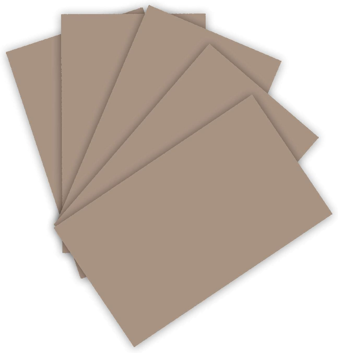 Folia 6373 Coloured Paper 130 G/M&sup2;, Capuccino Coloured Drawing Paper, DIN A3, 50 Sheets, as a Base for Numerous Crafts
