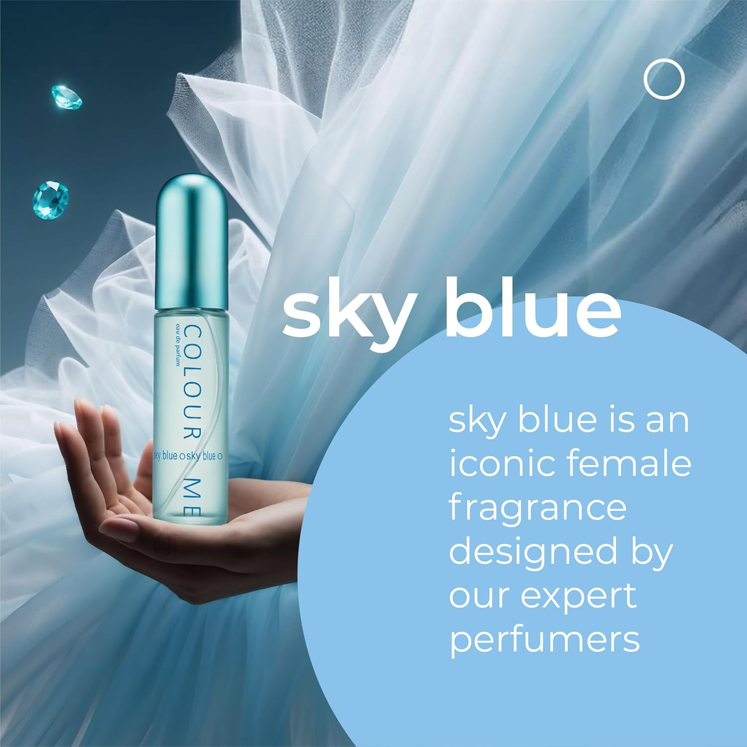 Colour Me Sky Blue - Fragrance for Women - 50Ml Eau De Parfum, by Milton-Lloyd