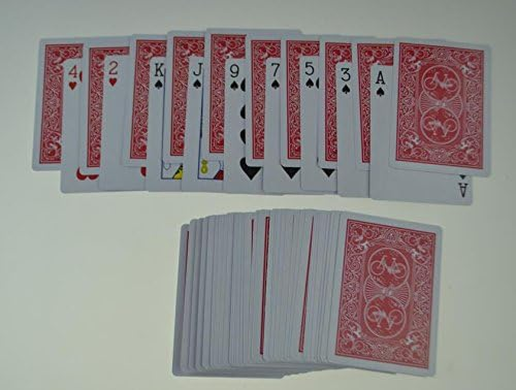 SUMAG Magic Tricks 1Pc Marked Deck Secret Marked Poker Cards Deck Playing Cards Magic April Fools Gimmick Cards Close-Up Magic Show Trick Props(Red Backed) image number 5
