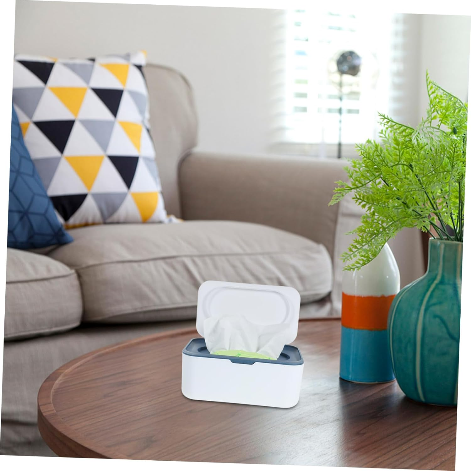 Portable Wipes Dispenser Plastic Tissue Holder Bathroom Reusable Storage Box for Wet Wipes Tissue Case image number 6