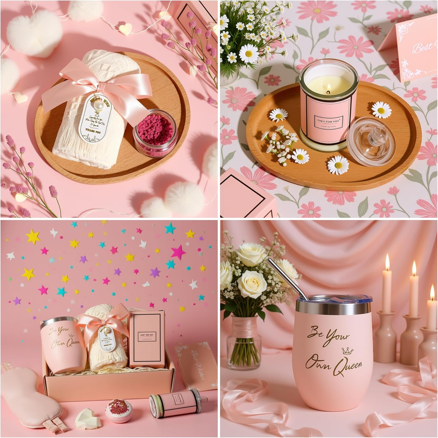 Spa Gift Hamper for Women &ndash; Luxury Birthday Gift Basket for Her with Bath Bombs, Salts & Skincare &ndash; Self Care Pamper Box for Her, Mum, Wife, Girlfriend &ndash; Relaxing Bath Set image number 3