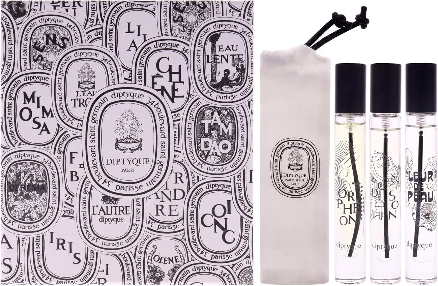DIPTYQUE Dip Stick Perfume Eau De Parfum 7.5Ml Set of 3 Original Box Fleur De Peau Orph&eacute;on Do Son Orpheon Dawson Fleur De Peau image number 2
