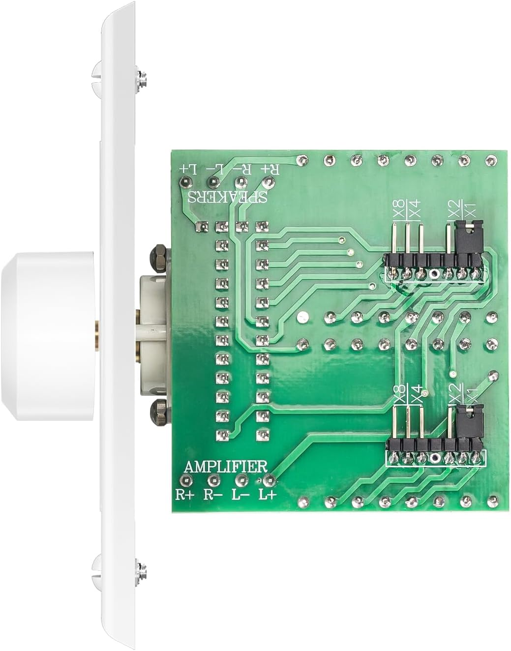 RECOIL VC-R100 100W Impedance Adjustment Volume Control Wall Mount Flush Knob for Hi-Fi Home Audio Volume Control White Ivory Panels image number 5