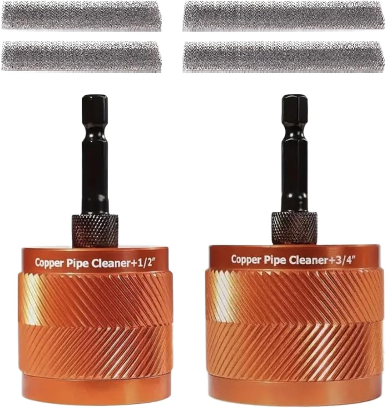 Copper Pipe Cleaner,Plumbing Tools | Professional Replacement Cleaning with Brush for Tubing PVC Conduit Metal image number 3