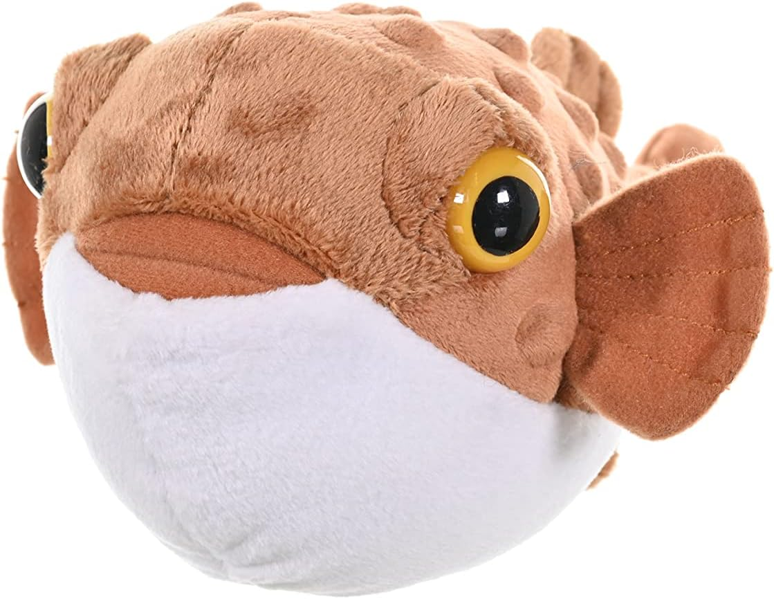 Wild Republic Cuddlekins Mini Pufferfish Plush Toy, 8 Inch image number 3