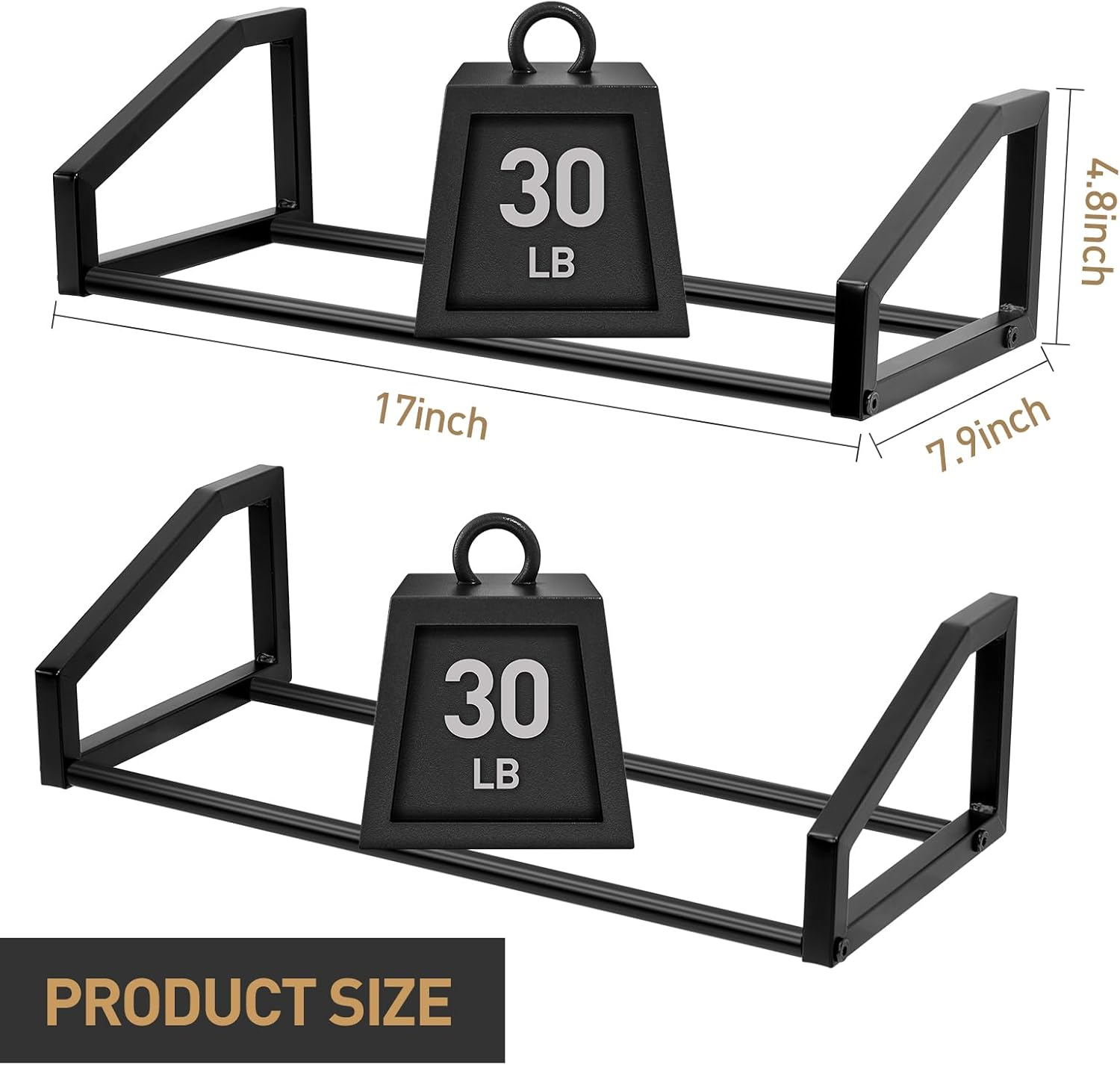 Filament Storage, 3D Printer Filament Storage Rack - Wall Mounted Heavy Duty Filament Spool Holder 2 Tier Metal Shelf Organizer for PLA, ABS, TPU, Nylon - Ideal for 3D Printing Workstation Home Office image number 2