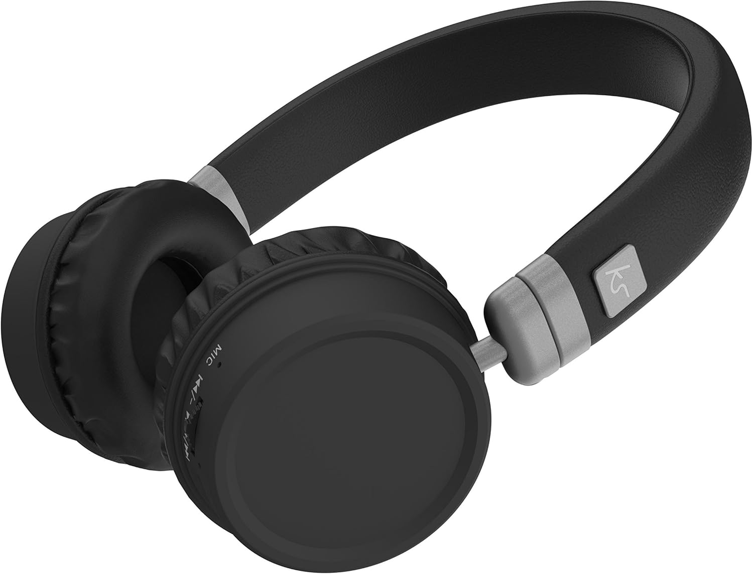 Kitsound Kit Sound Nashville Travel Overhead Headphone Microphone with Black KSNASBK image number 3