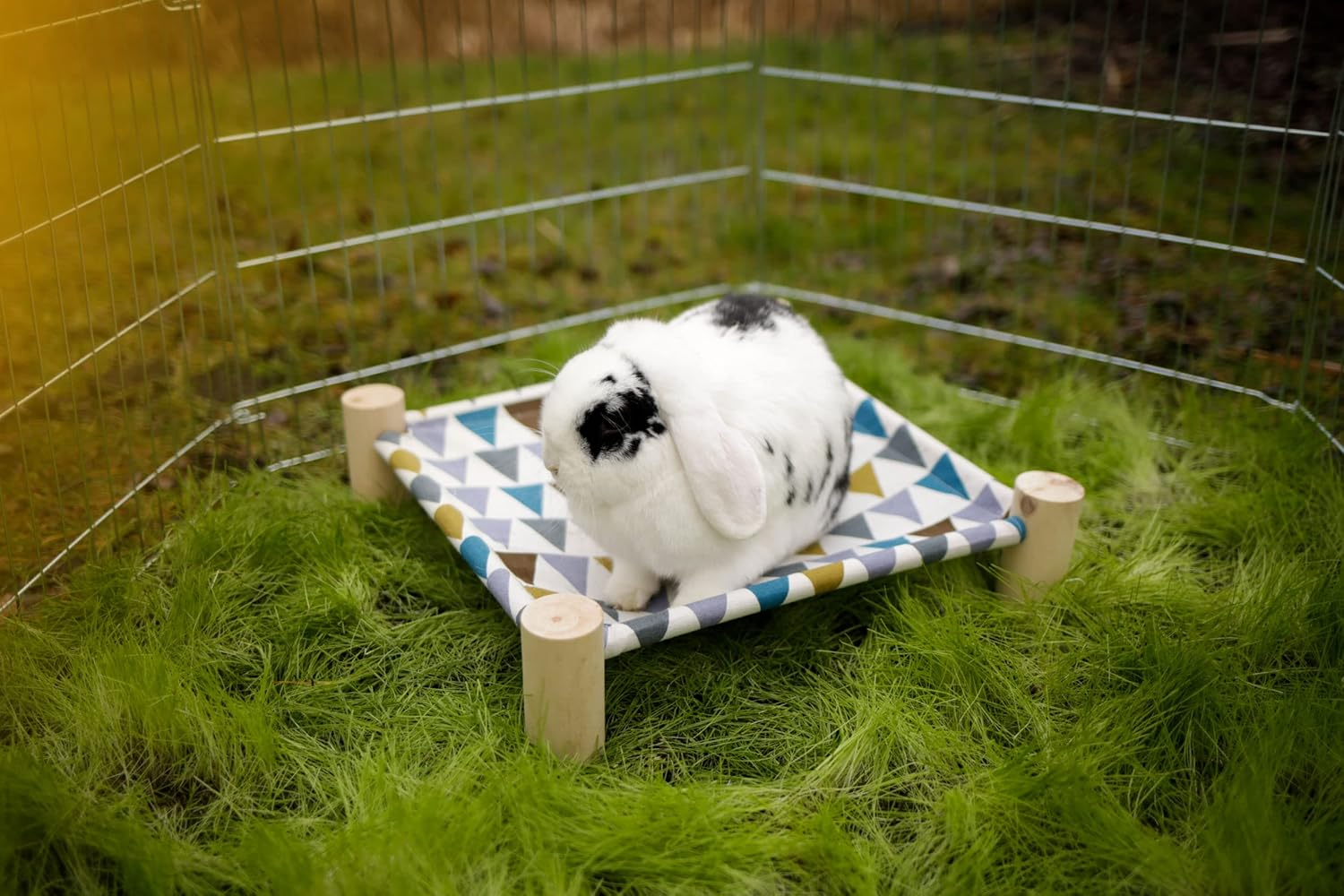 Kerbl 81811 Hammock for Rodents, Small Animal Bed, Hanging Bed, Canvas Fabric, 38 X 38 X 10 Cm