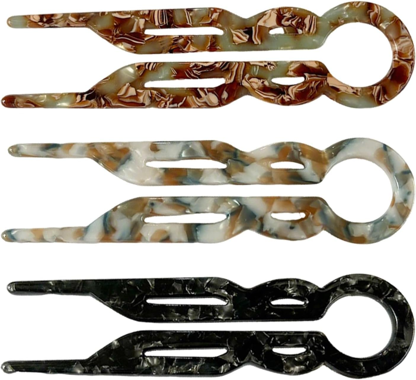 Lialys Hairpins Prestige Hair Pins, 3Pcs U-Shaped Lialysoff Hair Clips, Double Grip Prestige Lialys Hairpins for Women and Girls image number 2