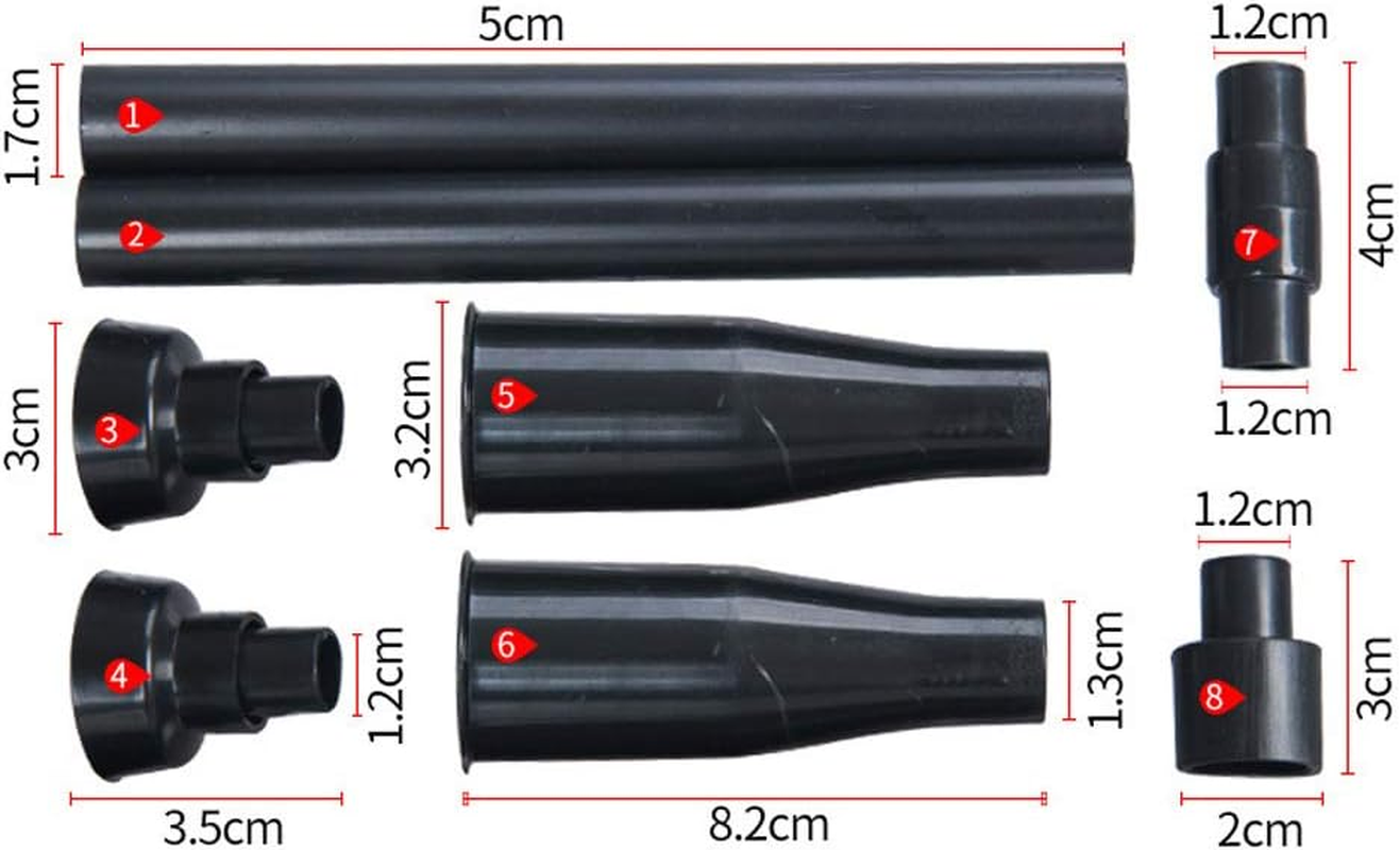 Yohii One Set Plastic Garden Waterfall Fountain Nozzle Head Set 4 Shapes Black image number 2