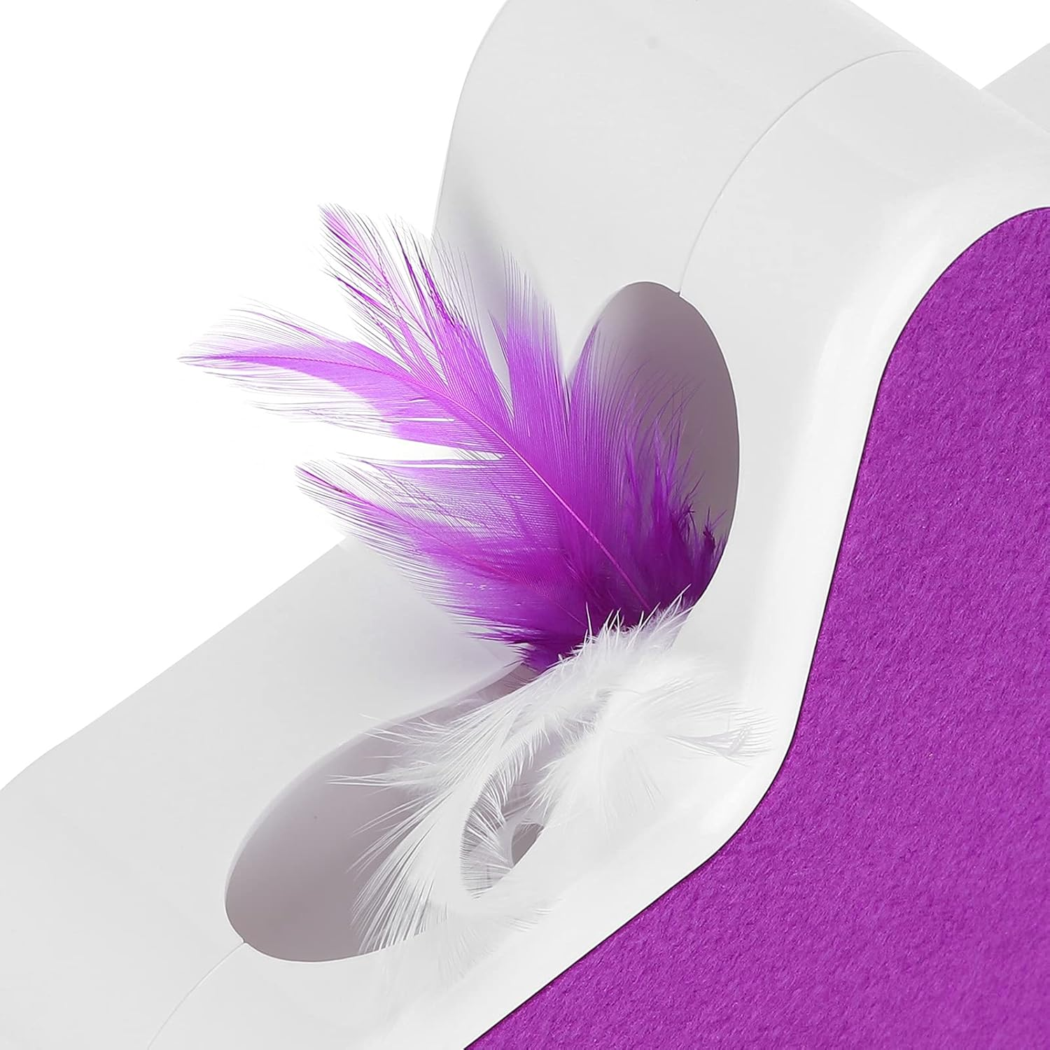Cat Toys for Indoor Cats Interactive Cat Toy with Feathers,Five‑Pointed Star Funny Cat Box Feather 360 Degree Random Rotation Automatic Teaser Cat, Electronic Cat Toy, Cat Exercise Toy image number 1