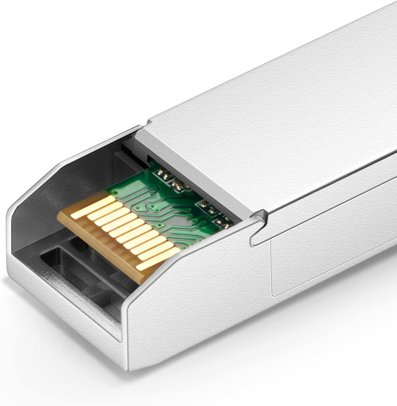 QSFPTEK 10G SFP+ LC Module, 10GBASE-SR Multimode Transceiver MMF Ethernet Fiber Mini Gbic for Intel E10GSFPSR (850Nm, 300M, with DDM) image number 5